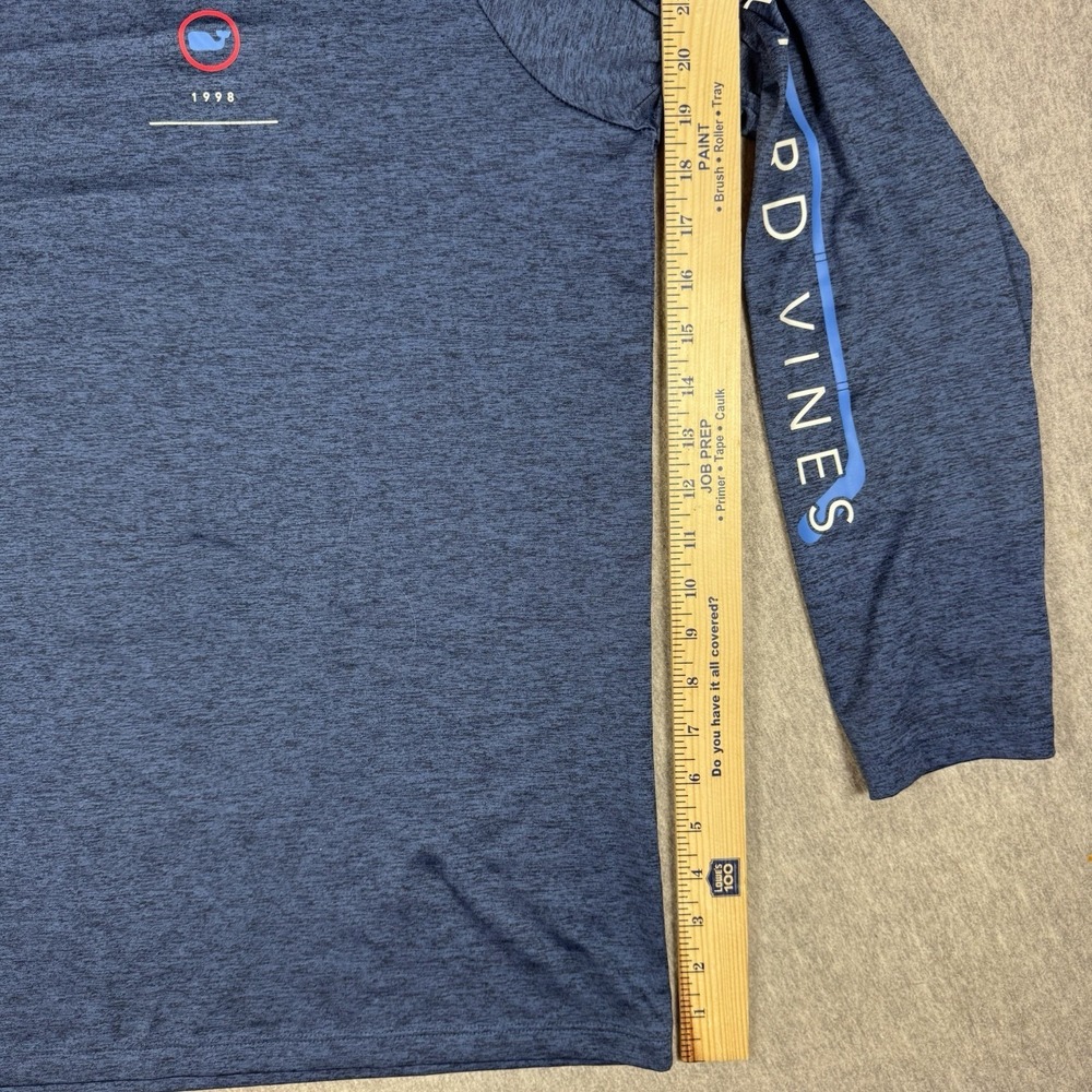 VINEYARD VINES  Performance Men's USA Hockey Long Sleeve Blue Shirt Size XL - Picture 6 of 7